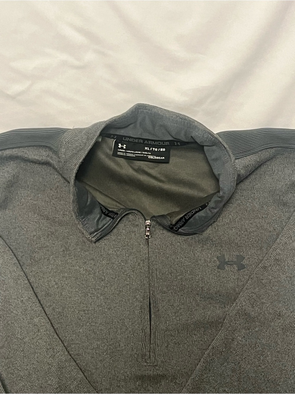 Under Armour Men's Green Quarter-Zip Performance Jacketed